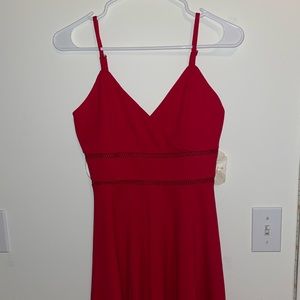 Red cocktail dress